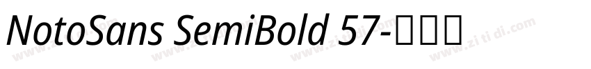 NotoSans SemiBold 57字体转换
